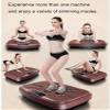 SMSOM Vibration Platform Machine, Vibration Board, Home Gym Whole Body Shaker Exercise Machine Workout Trainer Fast Weight Loss, Max User Weight 440lbs (Brown) view 2