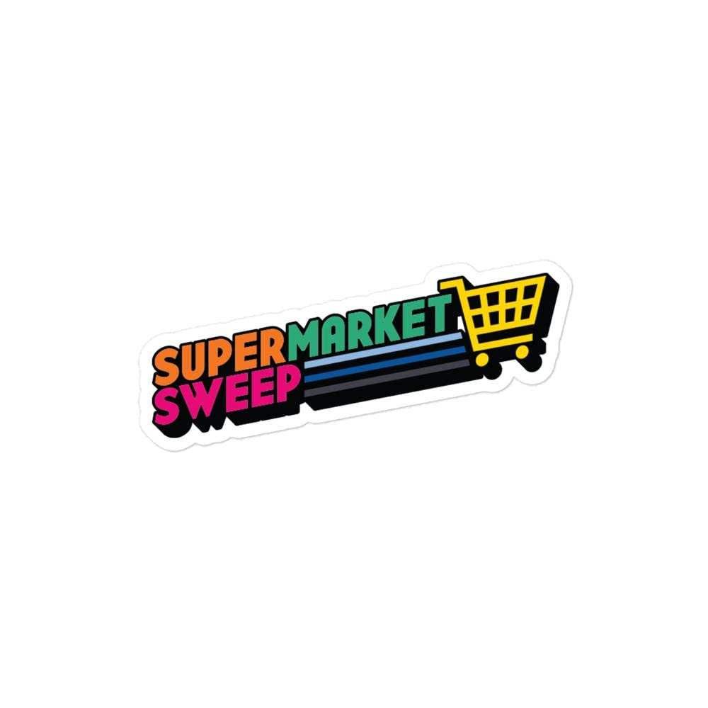 Supermarket Sweep Rainbow Logo Die Cut Sticker