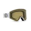Electric - Kleveland+, Snow Goggles, Gloss White Frame, Photochromic Green Bronze Gold Chrome Lens view 1
