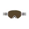 Electric - Kleveland+, Snow Goggles, Gloss White Frame, Photochromic Green Bronze Gold Chrome Lens view 2