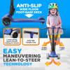 Hurtle Kids Scooter - Child Toddler Kick Scooter Toy - 3 Wheel Scooter with Adjustable Height, Anti-Slip Deck, Flashing Wheel Lights, for Boys/Girls 3-10 Year Old view 4