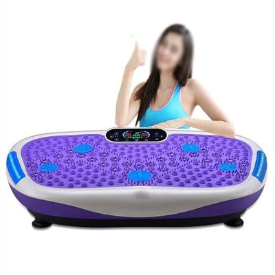 SMSOM Vibration Plate, Whole Body Workout Vibration Platform with Remote Control, Exercise Machine for Home Fitness, Max Load 440lbs (Color : Purple)