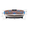 SMSOM Vibration Plate, Whole Body Workout Vibration Platform with Remote Control, Exercise Machine for Home Fitness, Max Load 440lbs (Color : Purple) view 4