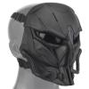 Tactical Skull Full Face Cosplay Mask with Lens Goggles Eye Protection, Men's Airsoft Mask Face Shield for Playing Airsoft/Paintball Halloween Games Cosplay (Black) view 1