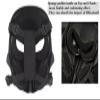Tactical Skull Full Face Cosplay Mask with Lens Goggles Eye Protection, Men's Airsoft Mask Face Shield for Playing Airsoft/Paintball Halloween Games Cosplay (Black) view 4