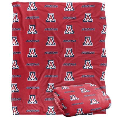 University of Arizona Wildcats Blanket, 50"x60", Logo Pattern, Silky Touch Super Soft Throw