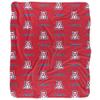 University of Arizona Blanket, 50"x60" Logo Pattern Silky Touch Sherpa Back Super Soft Throw Blanket view 2