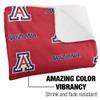 University of Arizona Blanket, 50"x60" Logo Pattern Silky Touch Sherpa Back Super Soft Throw Blanket view 3