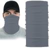 Headband Bandanas Multifunctional Tube Headwear Neck Gaiter, Head Wrap for Women, Magic Head Scarf, Face Mask, Balaclava, Sweatband for Fishing, Yoga, Motorcycling (Grey) view 1