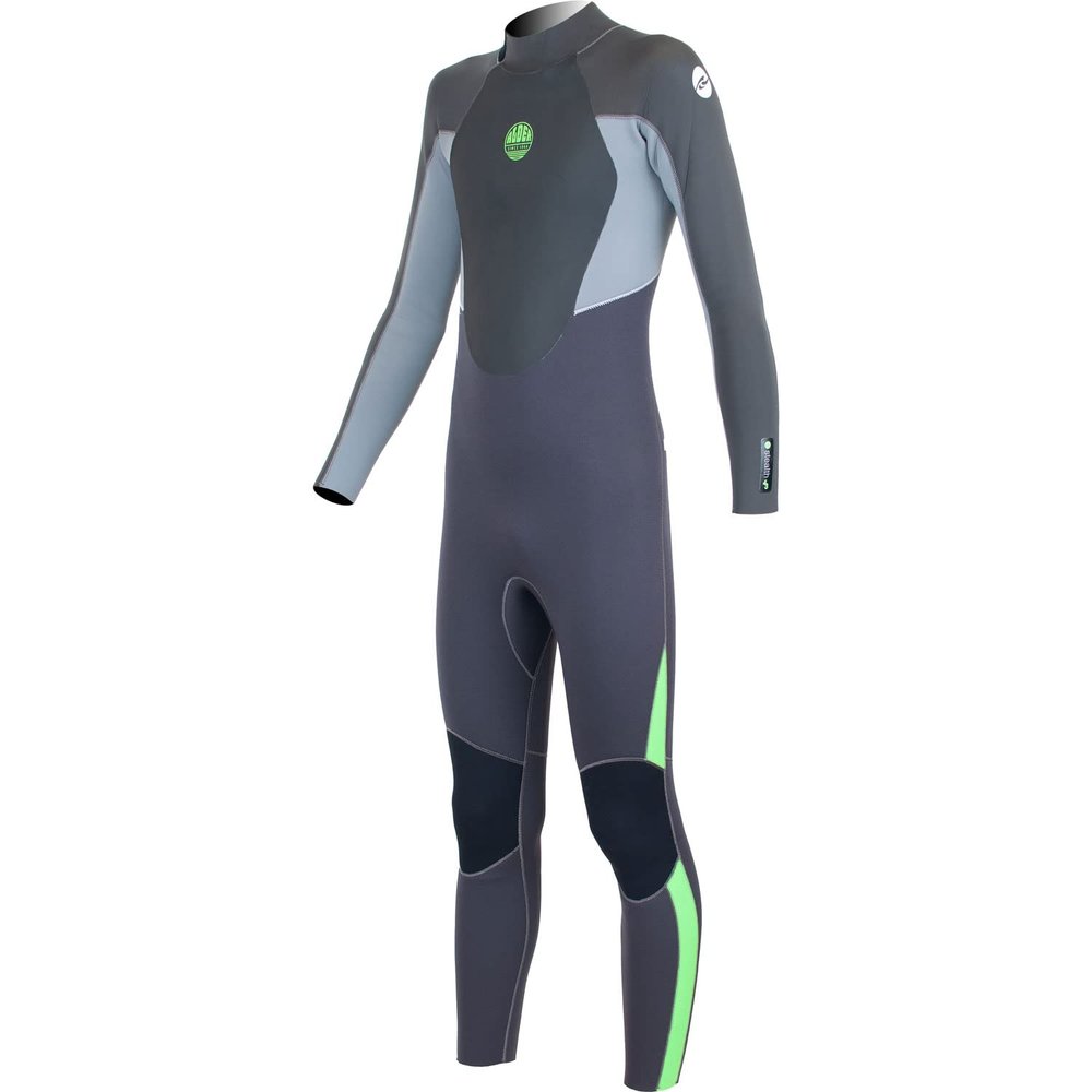 Alder Junior Stealth 5/4/3mm BZ Fullsuit Wetsuit - Jet Black/Lime WW21JST 10Y