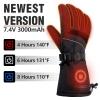 LUWATT Heated Gloves [Upgrade] 3 Heating Levels Rechargeable Electric Heating Gloves 7.4V Waterproof for Women Men for Sports Outdoor Ski Motorcycle Hunting Winter Handwarmer view 2
