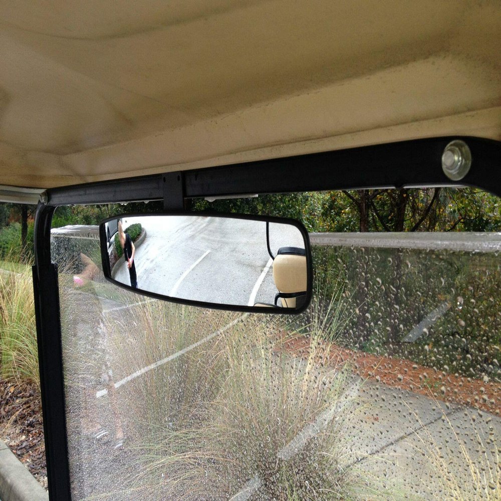 16.5" Extra Wide Panoramic Rear View Mirror for Golf Carts As E-Z-GO, Club Car, Yamaha