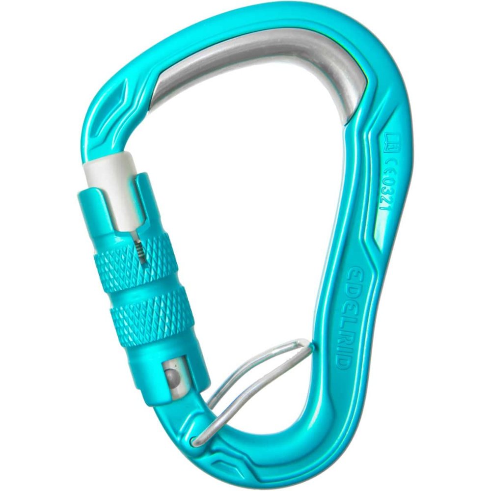 EDELRID HMS Bulletproof Locking Carabiner - Icemint Triple Lock FG