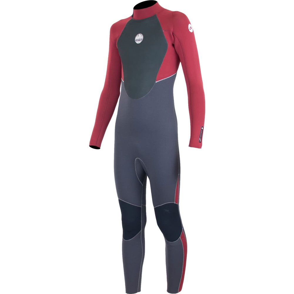 Alder Junior Stealth 5/4/3mm BZ Fullsuit Wetsuit - Jet Black/Red WW21JST 10Y