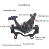 LYYCX Cable Pull Disc Brake, Disc Brake Caliper Suitable for Mountain Bike Disc Brakes, Road Bike Disc Brakes, Small Modifications (Color : Black, Size : Rear Brake) view 3