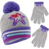 Disney Girls Princess Hat And Kids Gloves Set For Ages 4-7, Purple view 1
