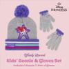 Disney Girls Princess Hat And Kids Gloves Set For Ages 4-7, Purple view 3