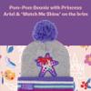 Disney Girls Princess Hat And Kids Gloves Set For Ages 4-7, Purple view 4