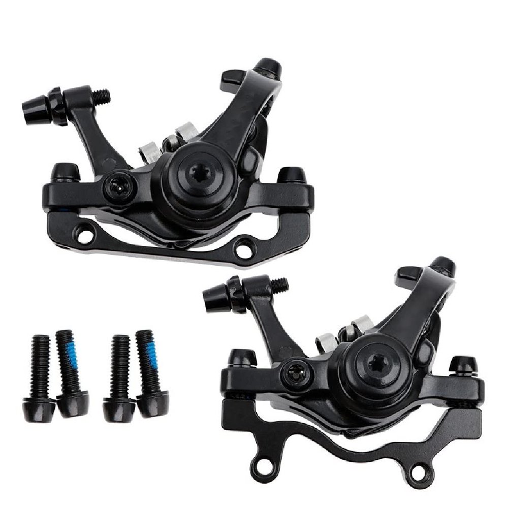 LYYCX Pulls The Disc Brakes, Front and Rear Calipers Mountain Bike Disc Brakes Electric Bike Disc Brakes (Color : Black, Size : Front and Rear Brakes)