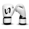 Ultimate - Adults Classic Boxing Gloves - Boxing MMA Muay Thai Training & Bag Work (White Black, 14oz) view 2