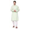 ITOS365 Men Cotton Blend Kurta Pyjama Pajama Set Party Fashion Regular Ethinic Wear Indian Dress Gift for Men Light Green XL view 1