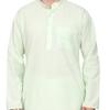 ITOS365 Men Cotton Blend Kurta Pyjama Pajama Set Party Fashion Regular Ethinic Wear Indian Dress Gift for Men Light Green XL view 4