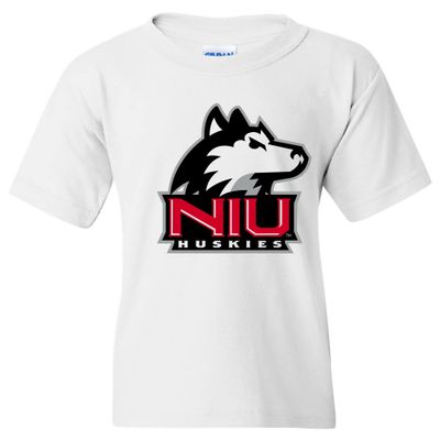 UGP Campus Apparel YS02 - Northern Illinois Huskies Primary Logo Youth T Shirt - Small - White