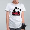UGP Campus Apparel YS02 - Northern Illinois Huskies Primary Logo Youth T Shirt - Small - White view 4