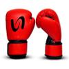 Ultimate - Adults Classic Boxing Gloves - Boxing MMA Muay Thai Training & Bag Work (Red Black, 16oz) view 2