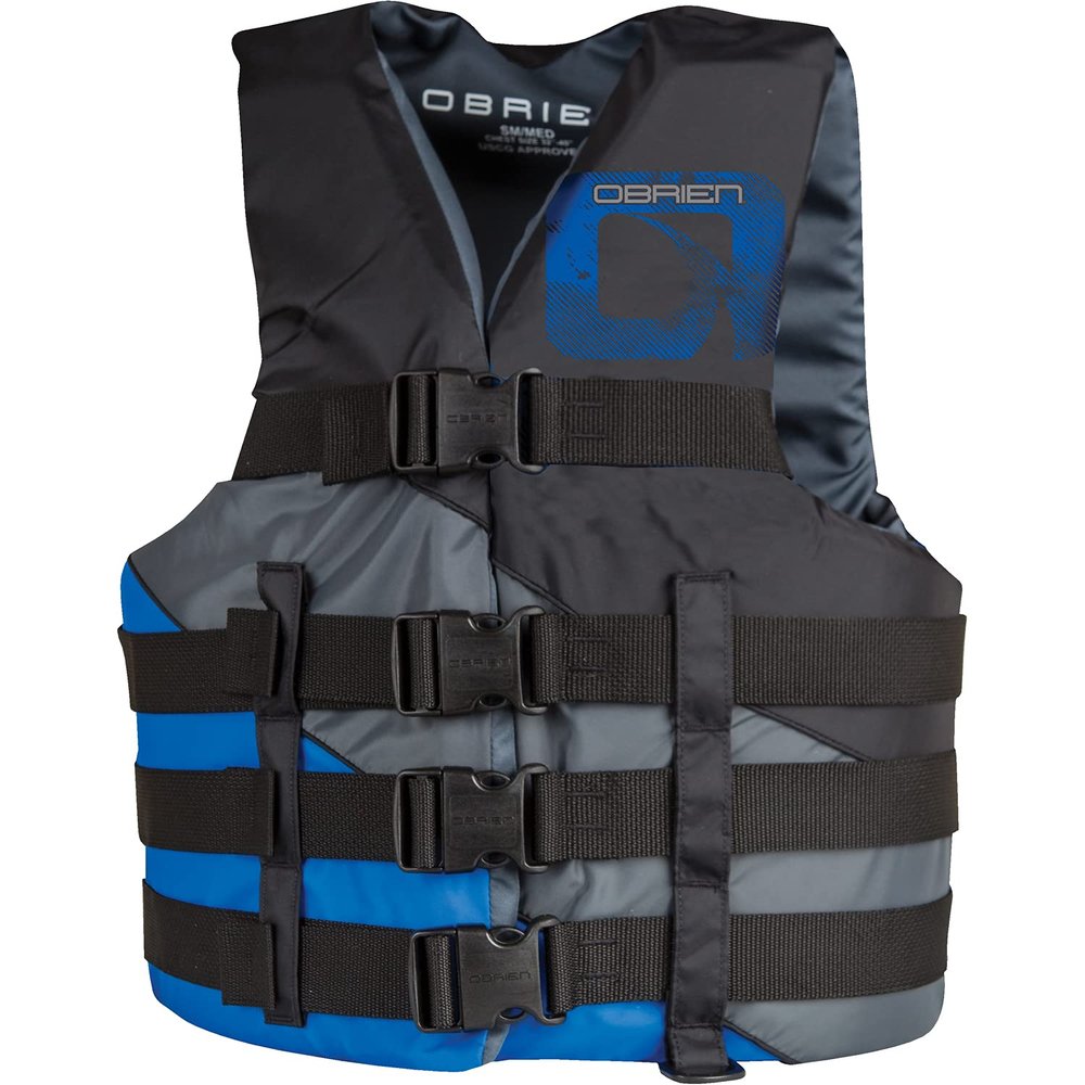 Obrien 4 Buckle Wake/Ski Vest/Buoyancy Aid - Blue 2172402 L/XL