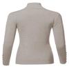 Made by Emma Fitted Gold Button Detail Soft Long Sleeve Mock Turtleneck Knit Sweater Camel XL view 2
