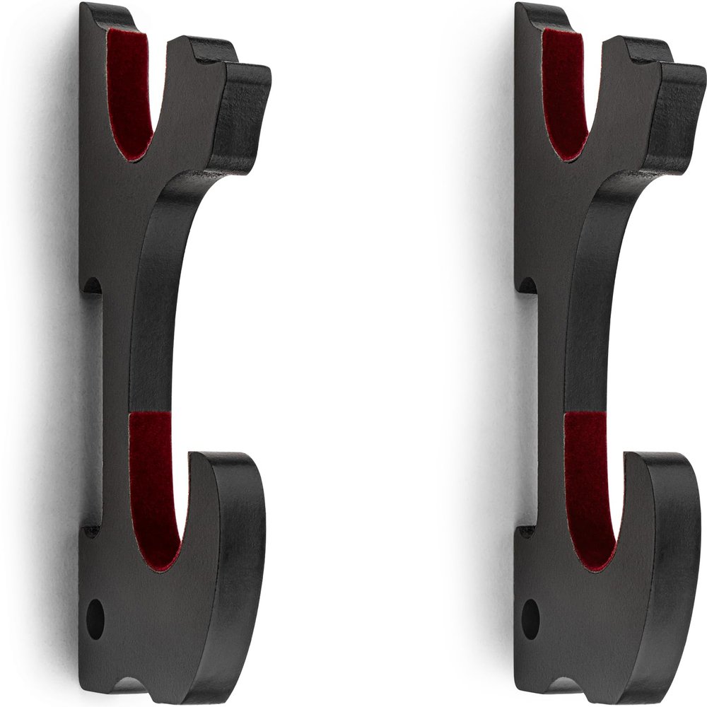 Ekkhysis Sword Holder Wall Mount 2-Tier Velvet Padded Hook Katana Holder Adjustable Display Hanger for Samurai Sword Tanto Rapier Light Saber Cosplay Blade Tanjirou Demon Slayer Weapon Rack