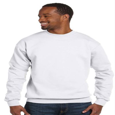 Adult Perfect Sweats Crewneck Sweatshirt-WHITE-M