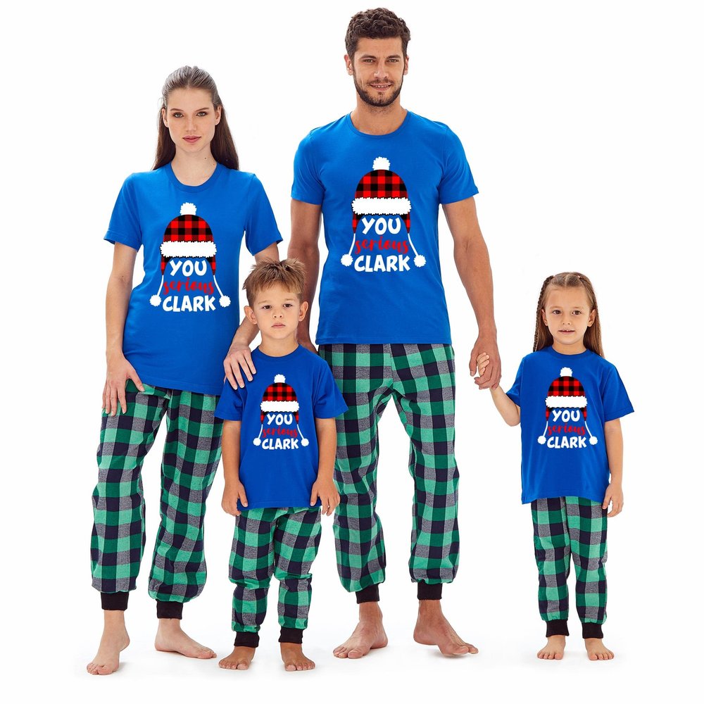 Matching Family You Serious Clark Plaid Baby Girl Boys T-Shirt