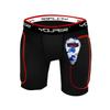 Youper Boys Youth Padded Sliding Shorts with Soft Protective Athletic Cup for Baseball, Football, Lacrosse (Black, X-Large) view 1