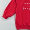 Andannby Toddler Girls Crewneck Oversized Sweatshirt Kids Big Bowknot Pullover Sweater Hoodie Tops Clothes (D Christmas Red, 6-7 Years) view 4
