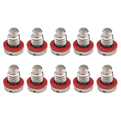 10pcs/Set 90340-08002-00 Magnetic Stainless Steel Plug, Marine Screw for Yamaha Outboard Boat Engine