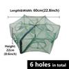 1/2 Pcs Foldable Fishing Bait Trap,6Holes Cast Portable Minnow Trap Fish Trap Crab Trap Crawfish Trap Crab Crayfish Shrimp Net view 2