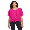 Ladies Tie-Front Blouse-Crown Raspberry-XL view 1