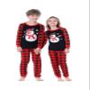 Benaive Matching Family Christmas Pajamas Set Holiday Pjs for Women Men Sleepwear (Black & Red, Snowman, 2T) view 3