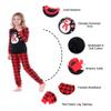Benaive Matching Family Christmas Pajamas Set Holiday Pjs for Women Men Sleepwear (Black & Red, Snowman, 2T) view 4