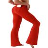 BUBBLELIME 29"/31"/33"/35" 4 Styles Women's High Waist Bootcut Yoga Pants - Out Pockets_Scarlet S-33 Inseam(1) view 1