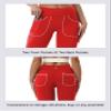 BUBBLELIME 29"/31"/33"/35" 4 Styles Women's High Waist Bootcut Yoga Pants - Out Pockets_Scarlet S-33 Inseam(1) view 4