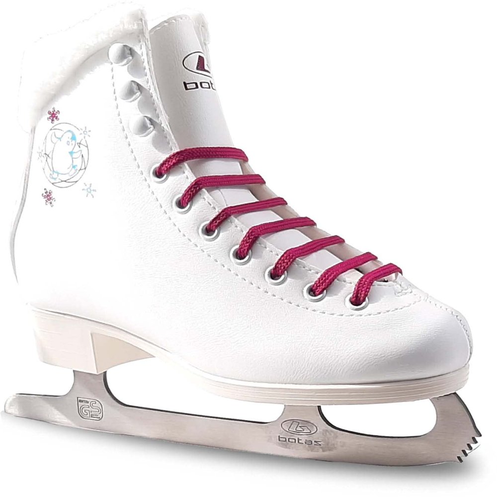 Botas - Model: Charlotte/Made in Europe (Czech Republic) / Figure Ice Skates for Girls, Kids/Stainless Steel Blades/Color: White, Size: Kids 11.5