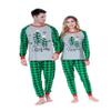 Benaive Matching Family Christmas Pajamas Set Holiday Pjs for Women Men Sleepwear (Grey & Green, XmasTree, 6) view 2