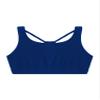 easyforever Kids Girls Athletic Sport Bra Strappy Back Vest Crop Top Tanks for Gym Workout Dance Gymnastics Royal Blue E 6 view 3
