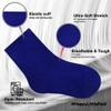 GENTABY 24 Pairs Kids Socks - 4 Each: Forest Green/Royal Blue/Violet/Dark Gray/Black/White, 1-2T view 4