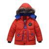 Ikevan Kids Boy Girl Outwear Coat Winter Warm Hooded Down Coat Jacket Outwear Padded Clothes Detachable Hat 2-6Y (Red, 2-3 Years) view 1