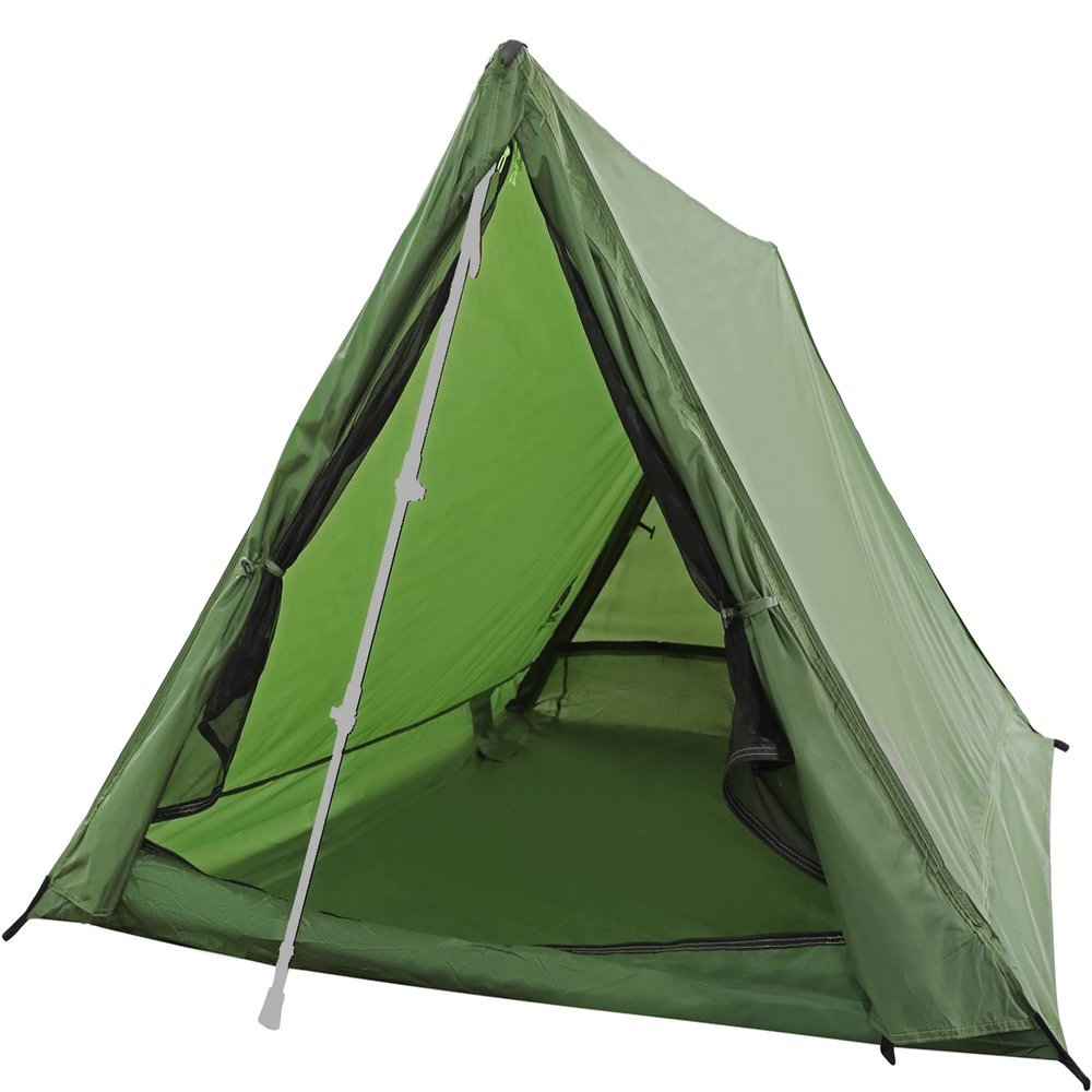 2-Person Trekking Pole Tent for Backpacking - 1.0 Ultralight A-Frame Backpacking Tent, Two Person Waterproof Hiking Tent for Camping, Lightweight Camping Tent for Scouts, Trekker (No Poles)