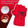 AOTLEANNO Plush Boxing Gloves with Cape and Blindfold, Incredible Pink Punch, Safe and Damage-Free Set, Birthday Festive Party Picks (Red) view 3